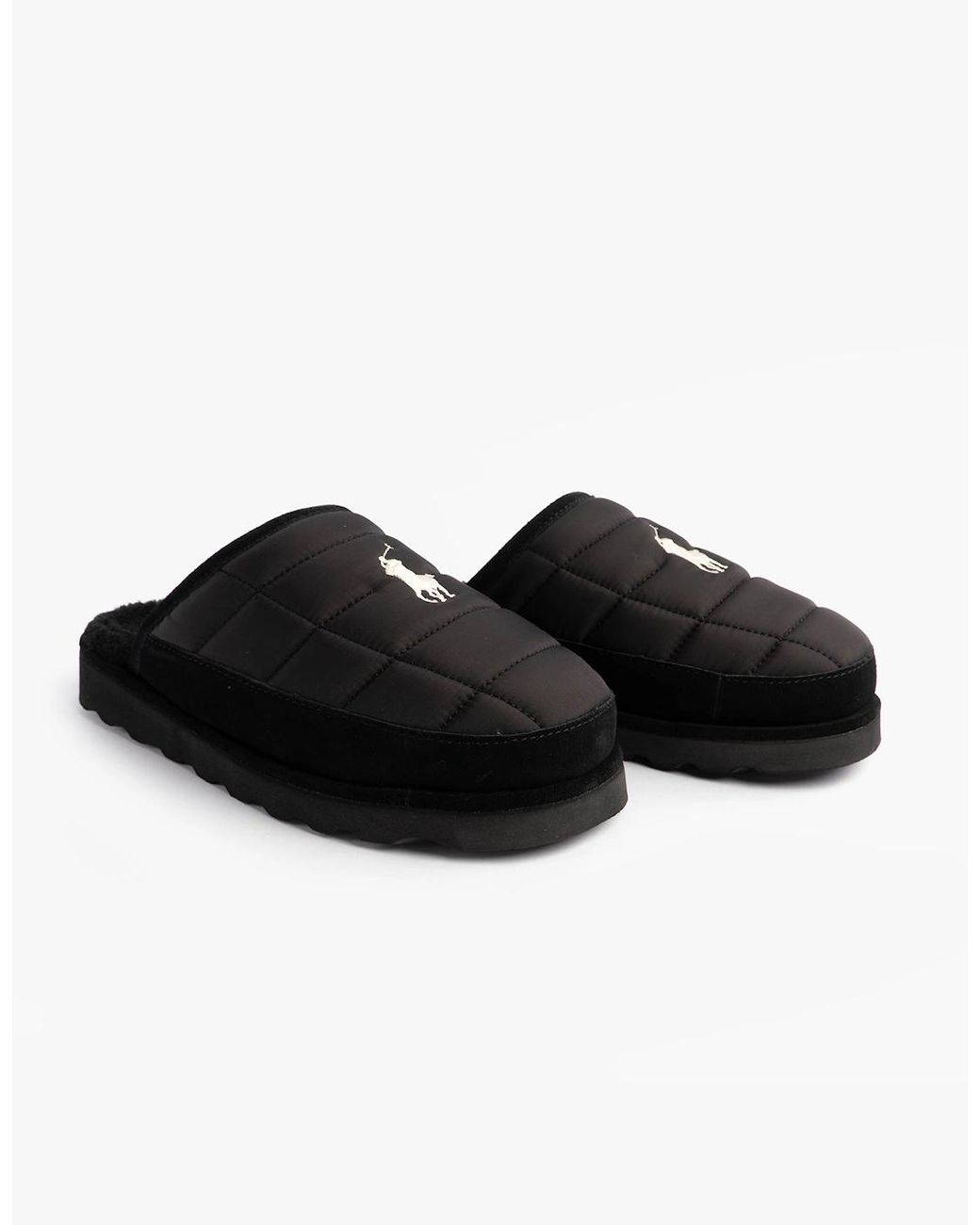 Polo Ralph Lauren Black Read Scff Ii Mule Slippers/Cream for men