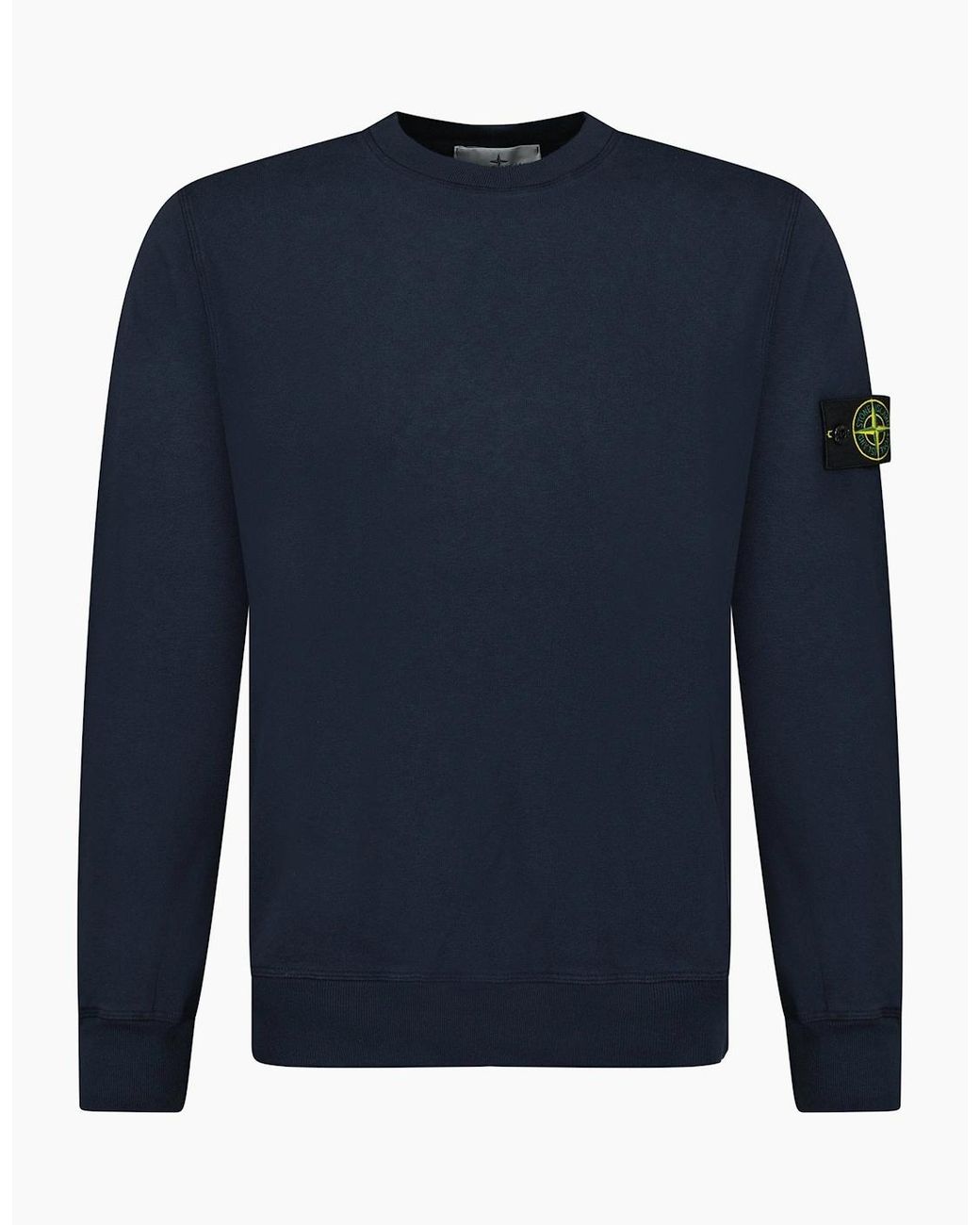 Stone Island Blue Malfie 'Old Effect' Sweatshirt for men