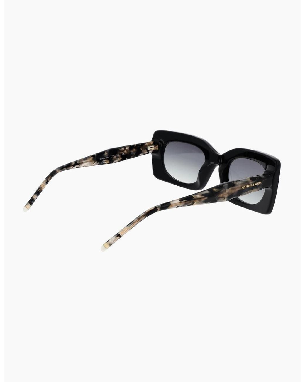 Scotch & Soda Black Sunglasses Ss7041 001 52