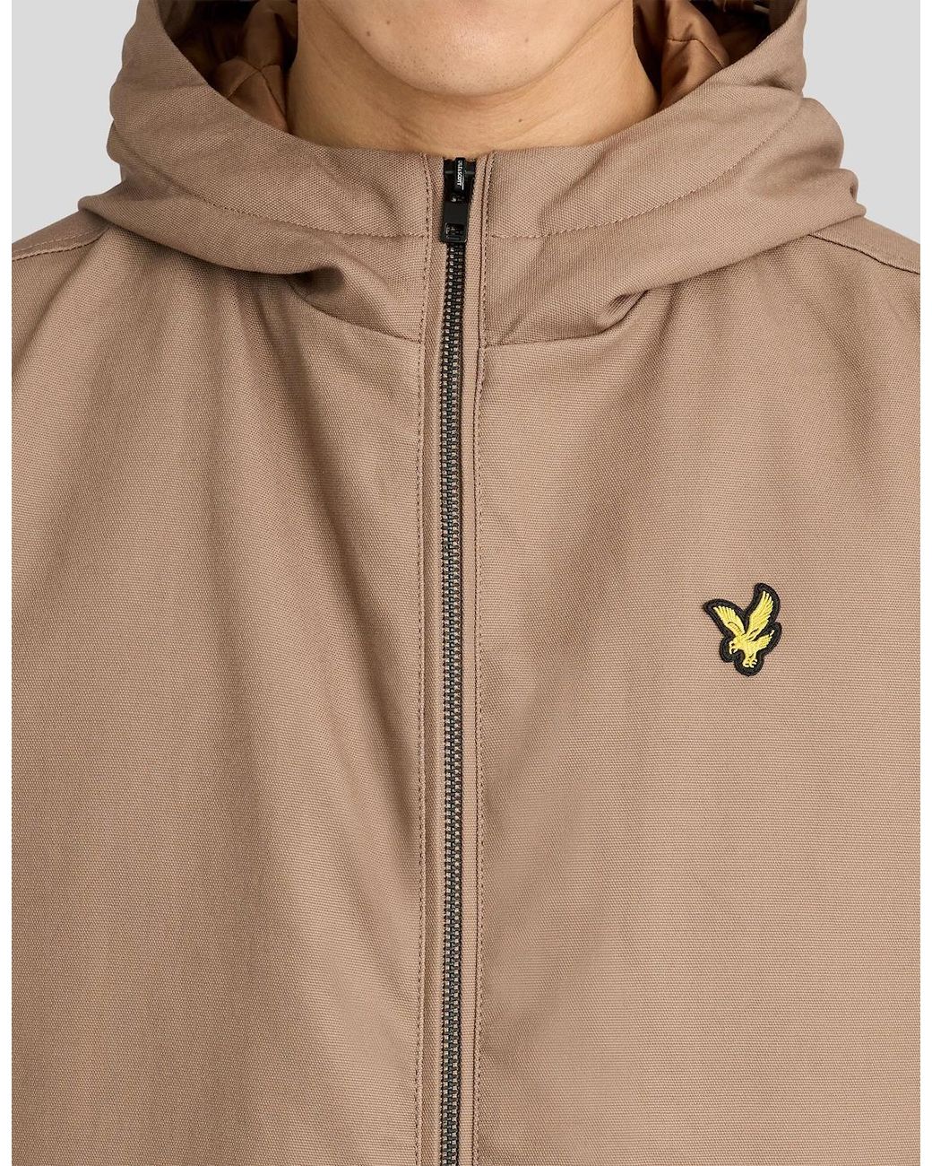 Lyle & Scott Natural Padded Canvas Jacket for men