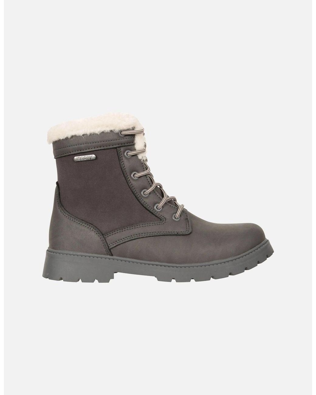 Mountain Warehouse Gray Ladies Thermal Waterproof Ankle Boots