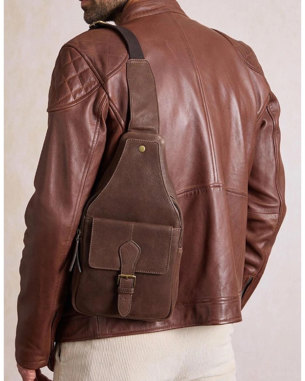 Lakeland Leather Brown Hutton Sling Bag