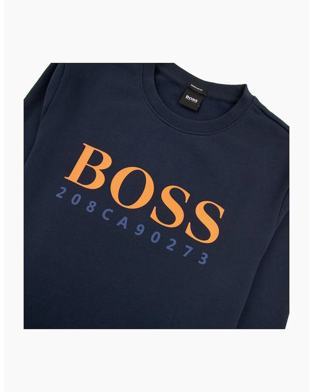 Boss Blue Stadler 19 Code Sweater for men