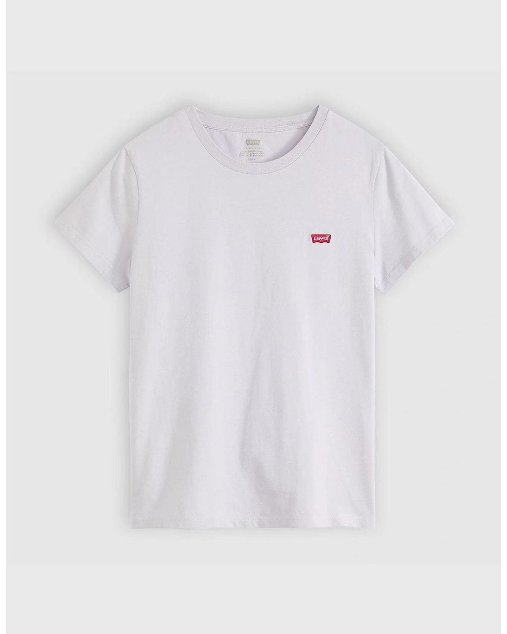 Levi's White Levi's Perfect T Crew Neck Short Sleeve T-Shirt