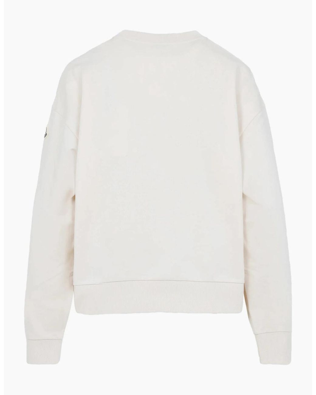 Moncler White Cotton Sweatshirt
