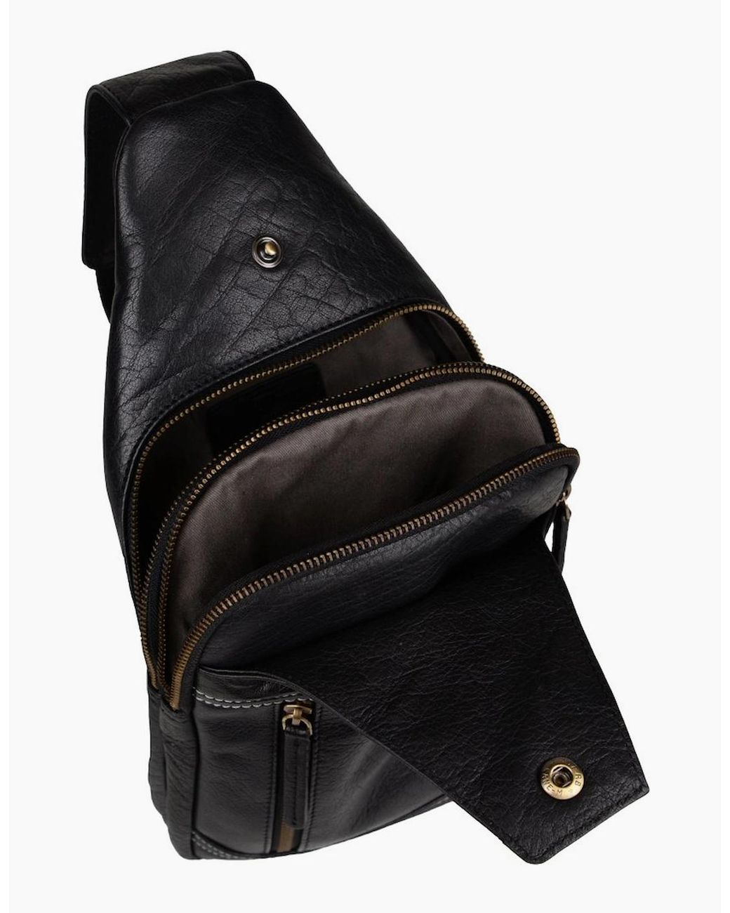 Lakeland Leather Black Keswick Sling Bag