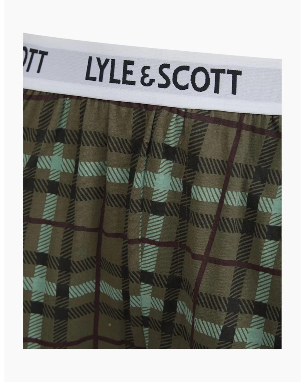 Lyle & Scott Green Lyle & Scott Cotton Pajamas Set for men