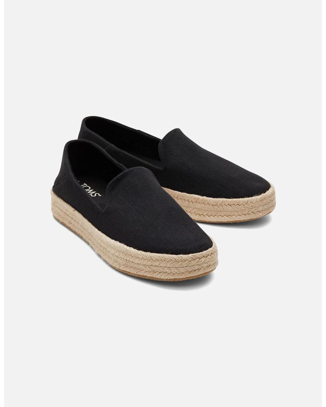 TOMS Black Carolina Slipper