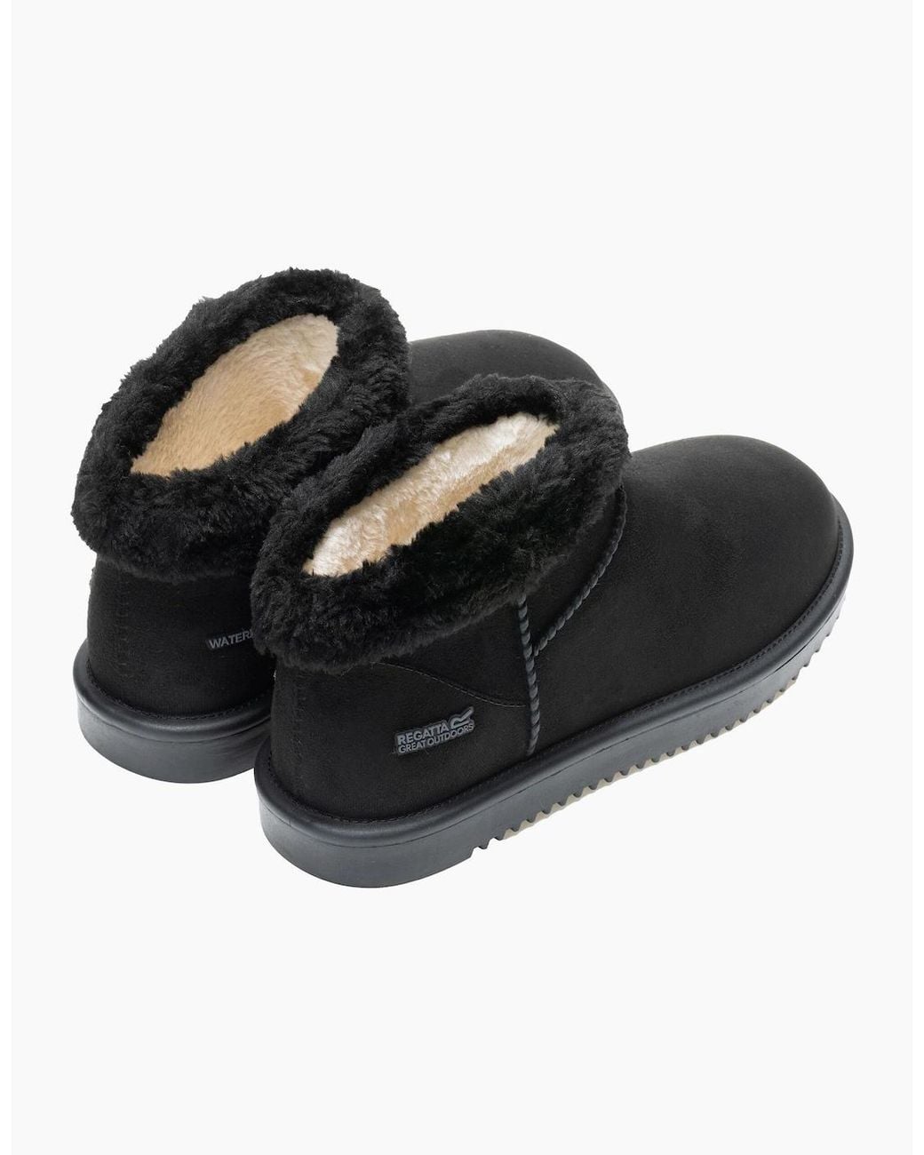 Regatta Black Ladies Risley Borg Boots