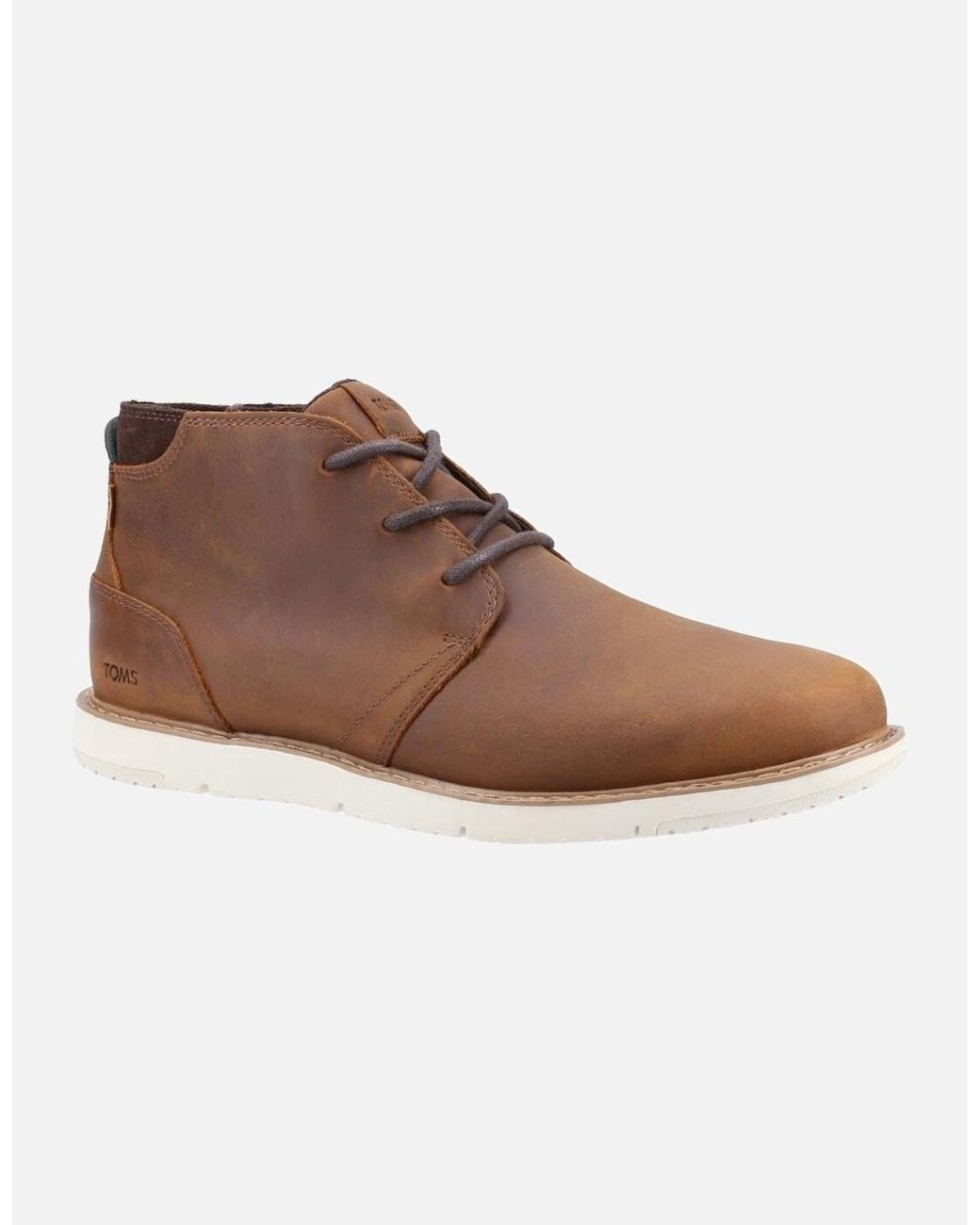 TOMS Brown Navi Water Resistant Chukka Boots for men