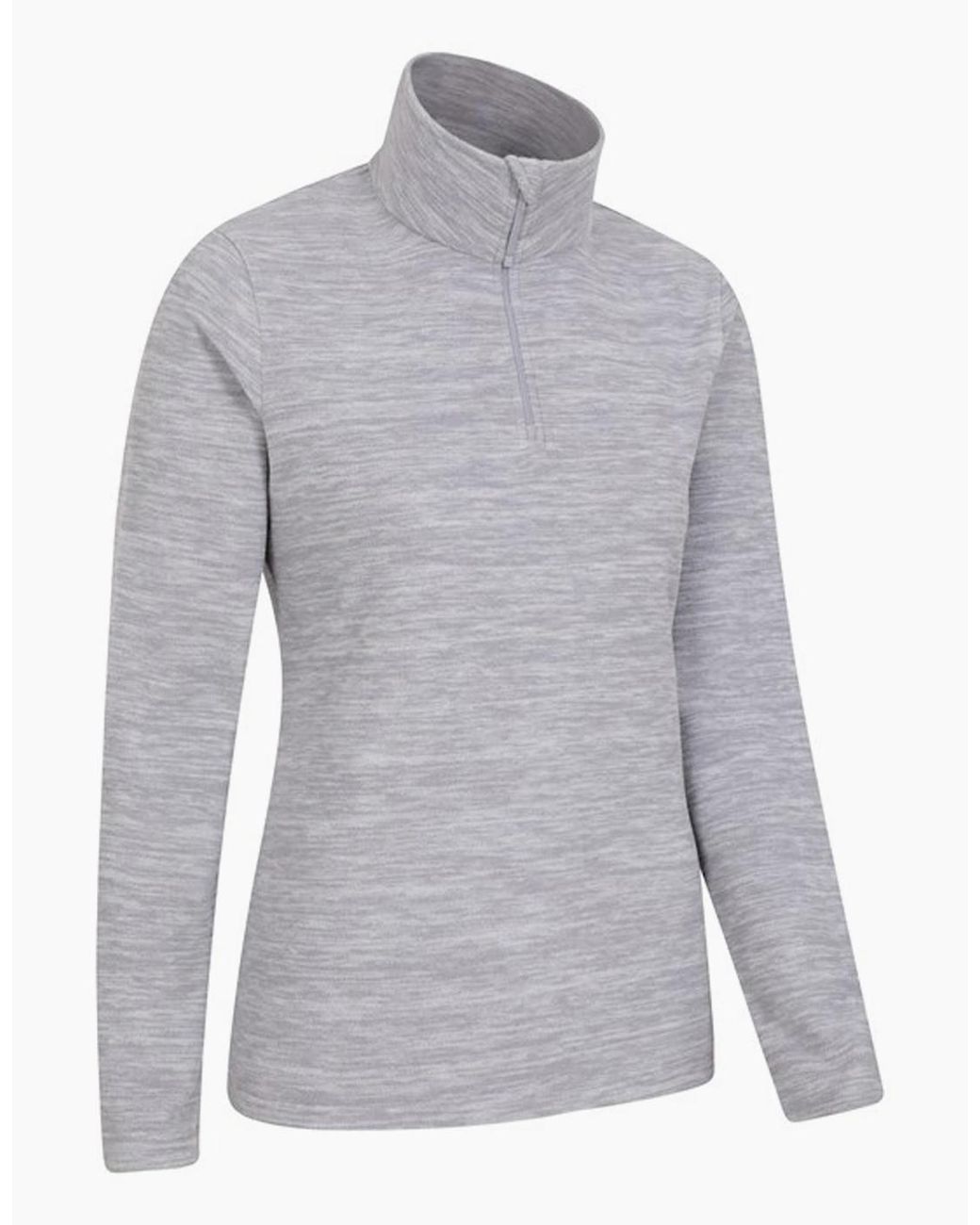 Mountain Warehouse Gray Ladies Snowdon Melange Fleece Top