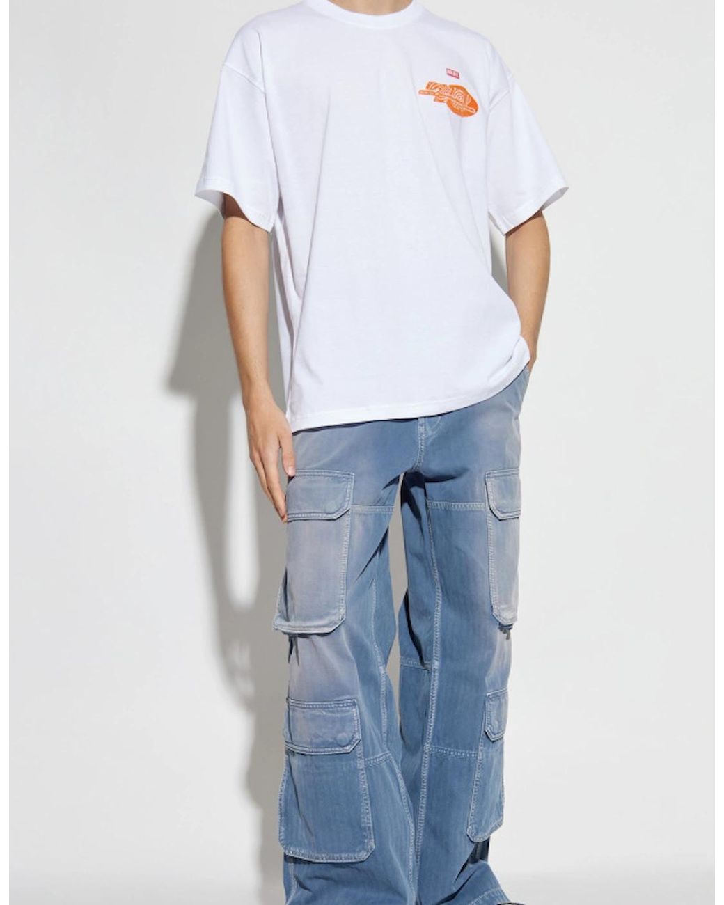 DIESEL White T-Boxt T23 for men
