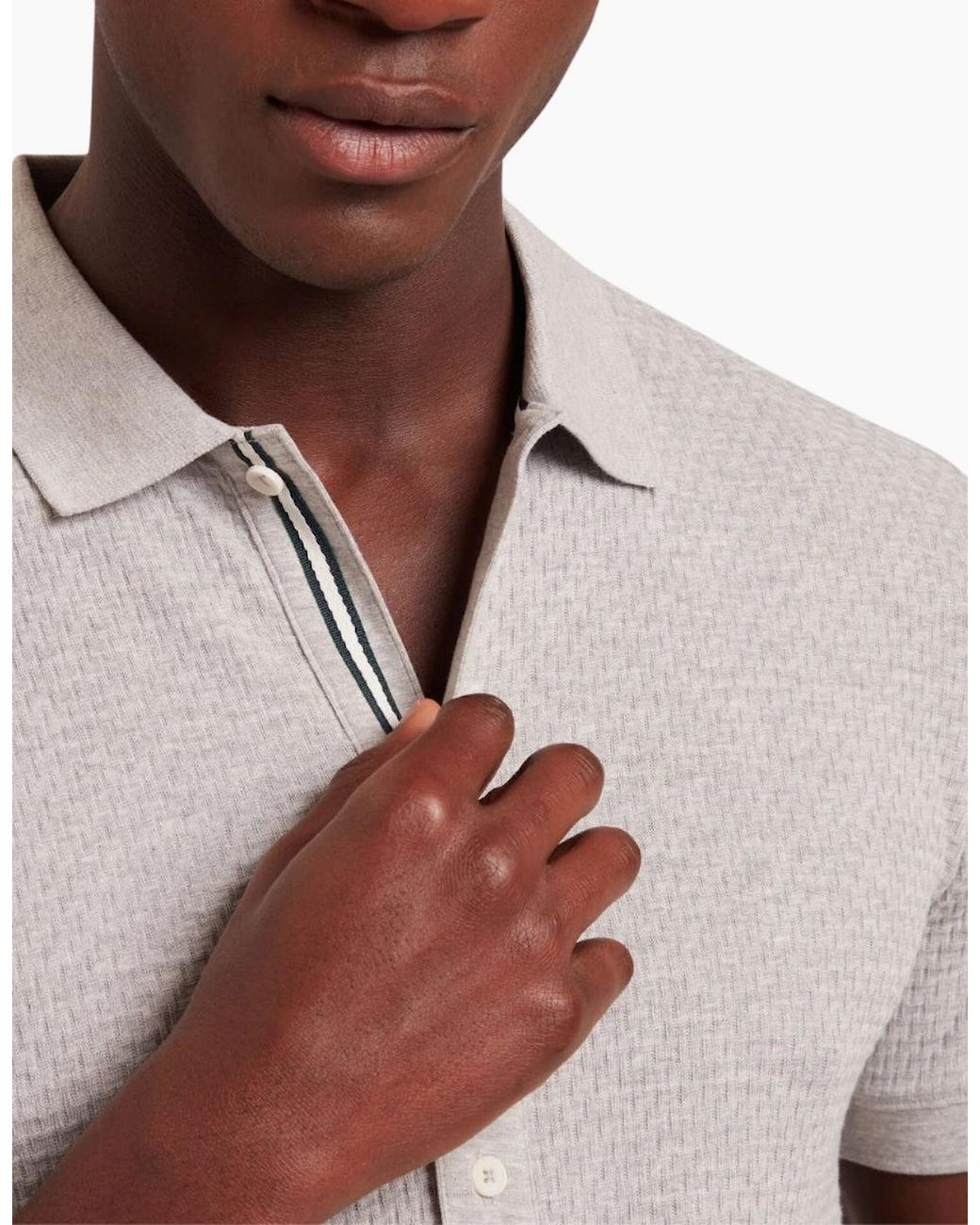 Ted Baker White Connyr Regular Button Through Shirt for men