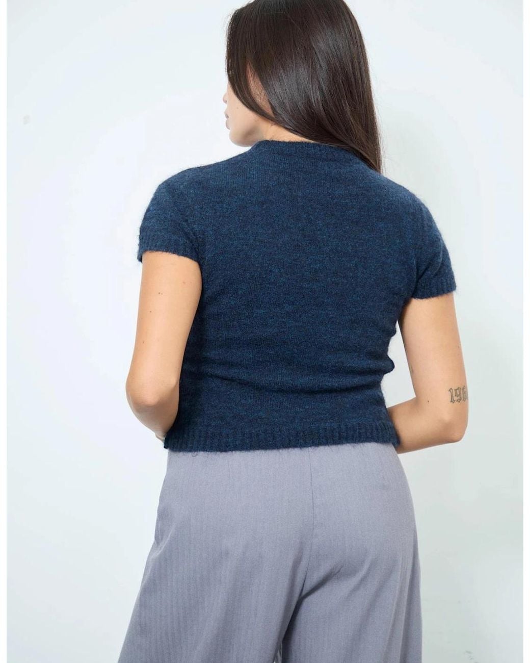 No Emotions UK Blue Twiggy Jumper