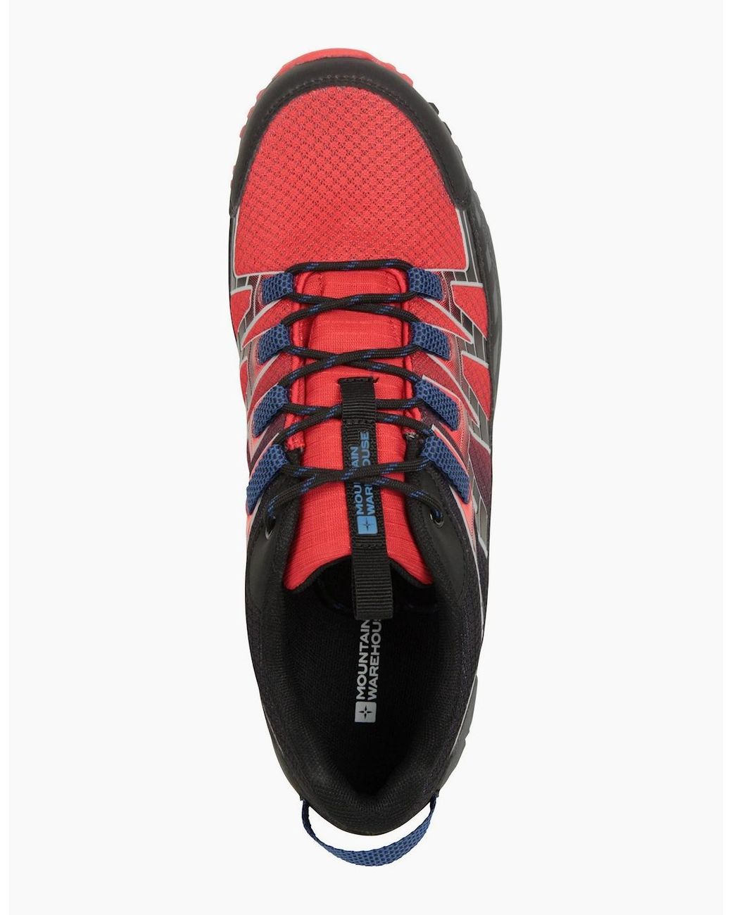 Mountain Warehouse Red Enhance Trail Waterproof Running Trainers for men