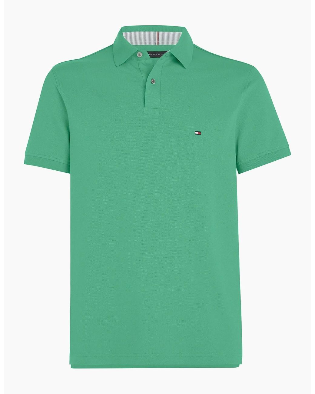 Tommy Hilfiger Green Polo Shirts Regular Fit Tee