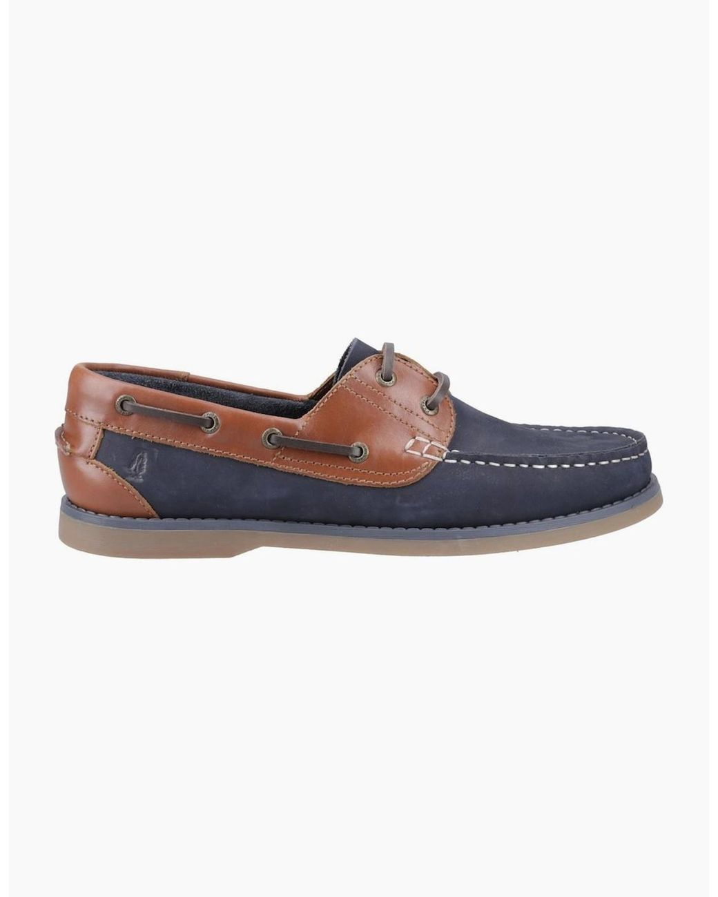 Hush Puppies Blue Wilson Boat Shoes for men