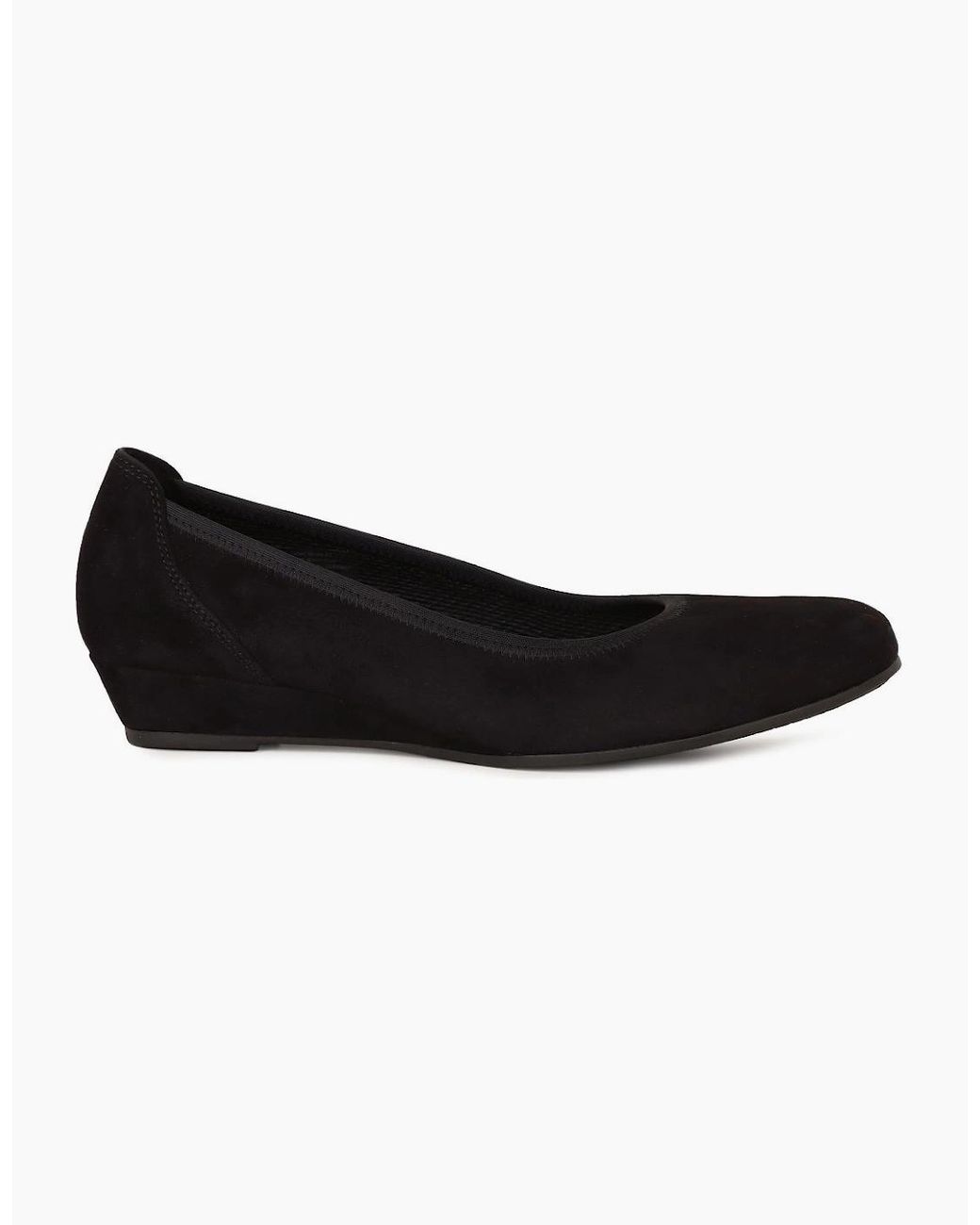 Gabor Black Chester Court Shoes