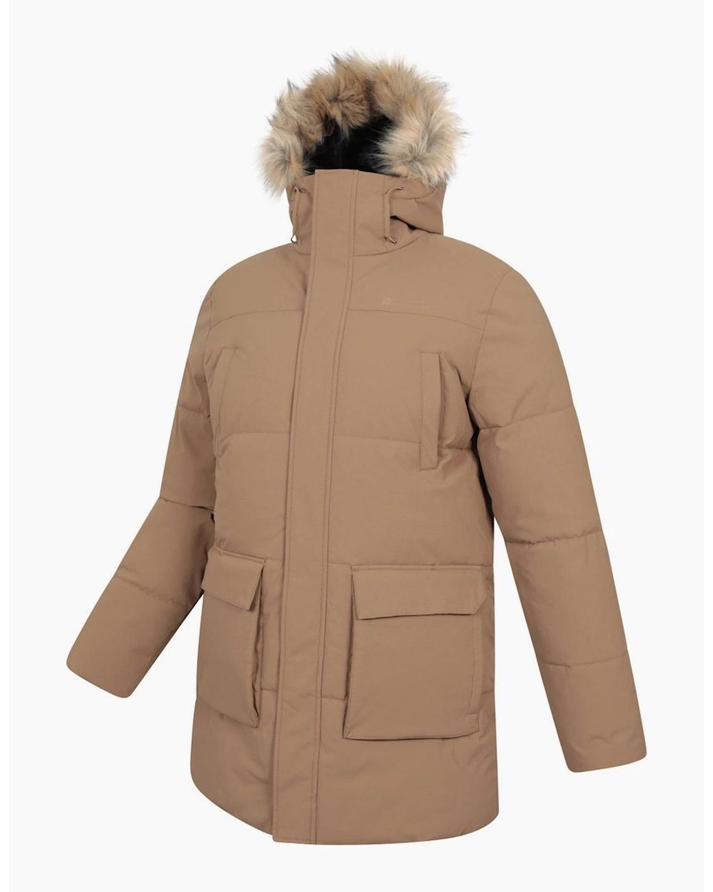 Mountain Warehouse Natural Fern Water Resistant Padded Parka for men