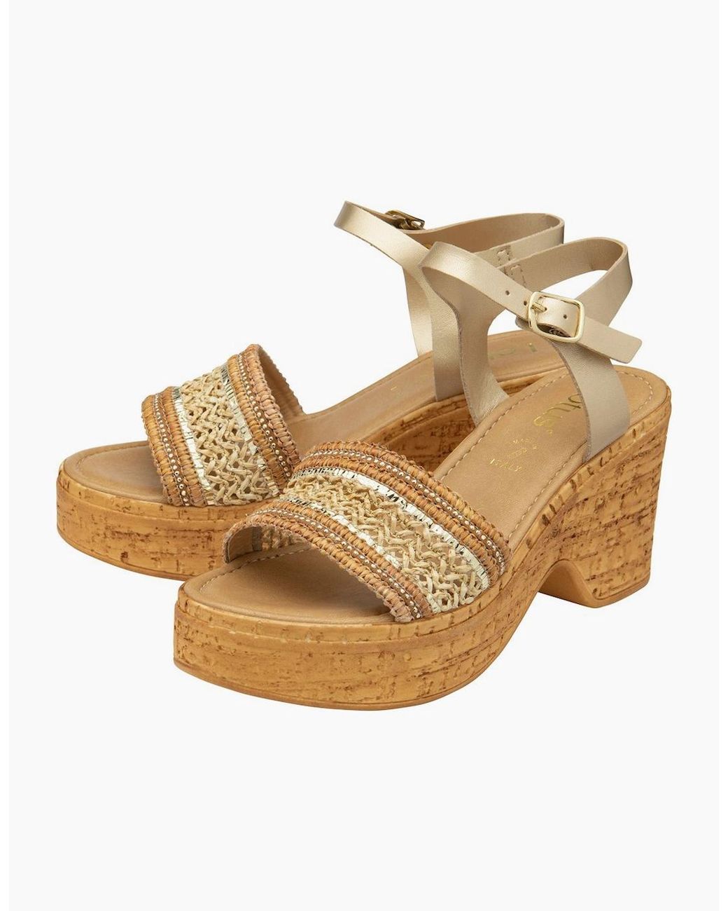 Lotus Brown Chelsia Heeled Sandals