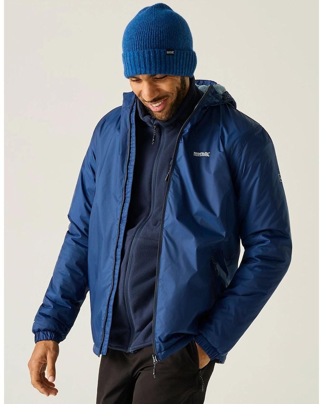 Regatta Blue Kybre Fleece Lined Jacket for men