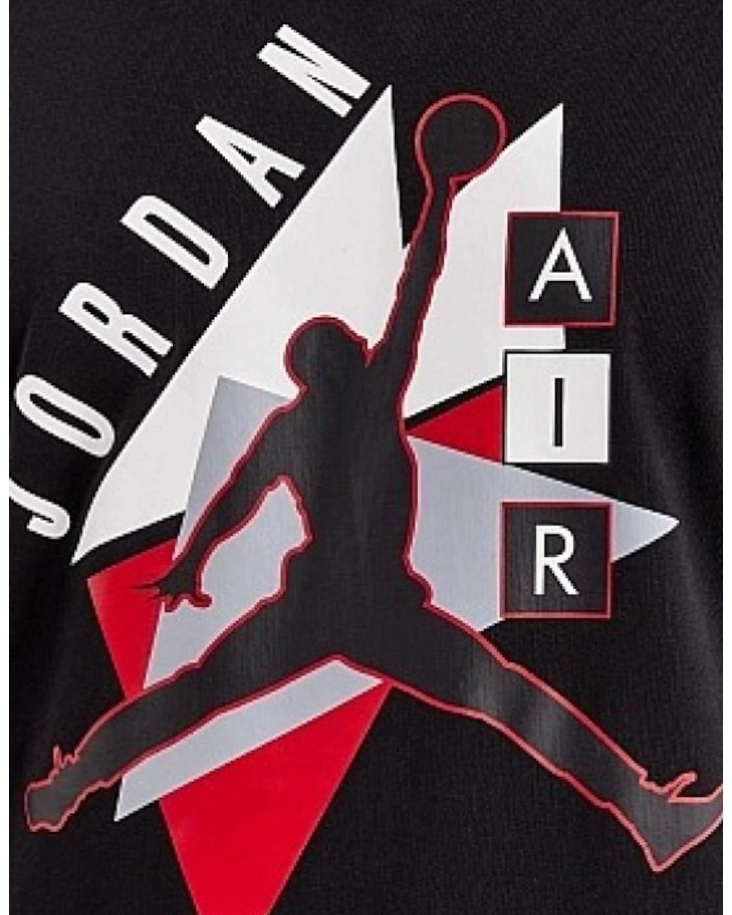 Nike Black Fd7301 Air Jordan Graphic Crew Neck T Shirts Athletic Cotton Retro Tee for men
