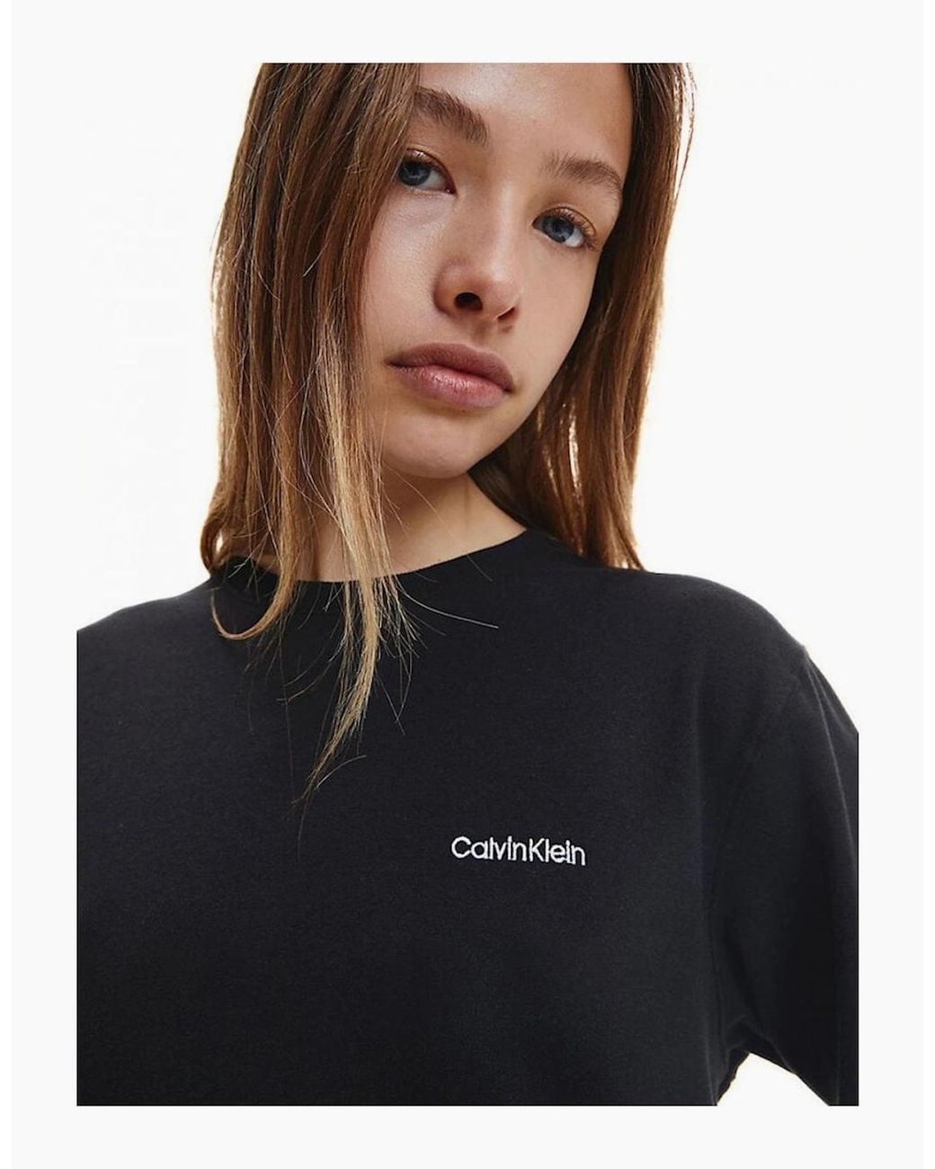 Calvin Klein Black Modern Cotton Lounge Sweatshirt
