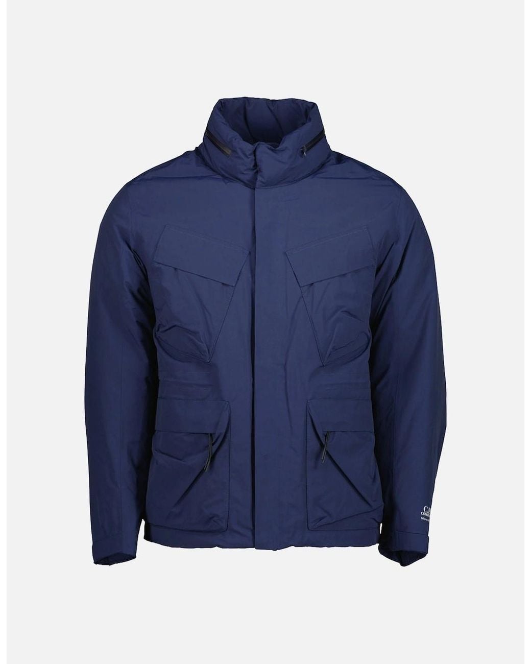 C P Company Blue Micro-M Down Field Jacket for men