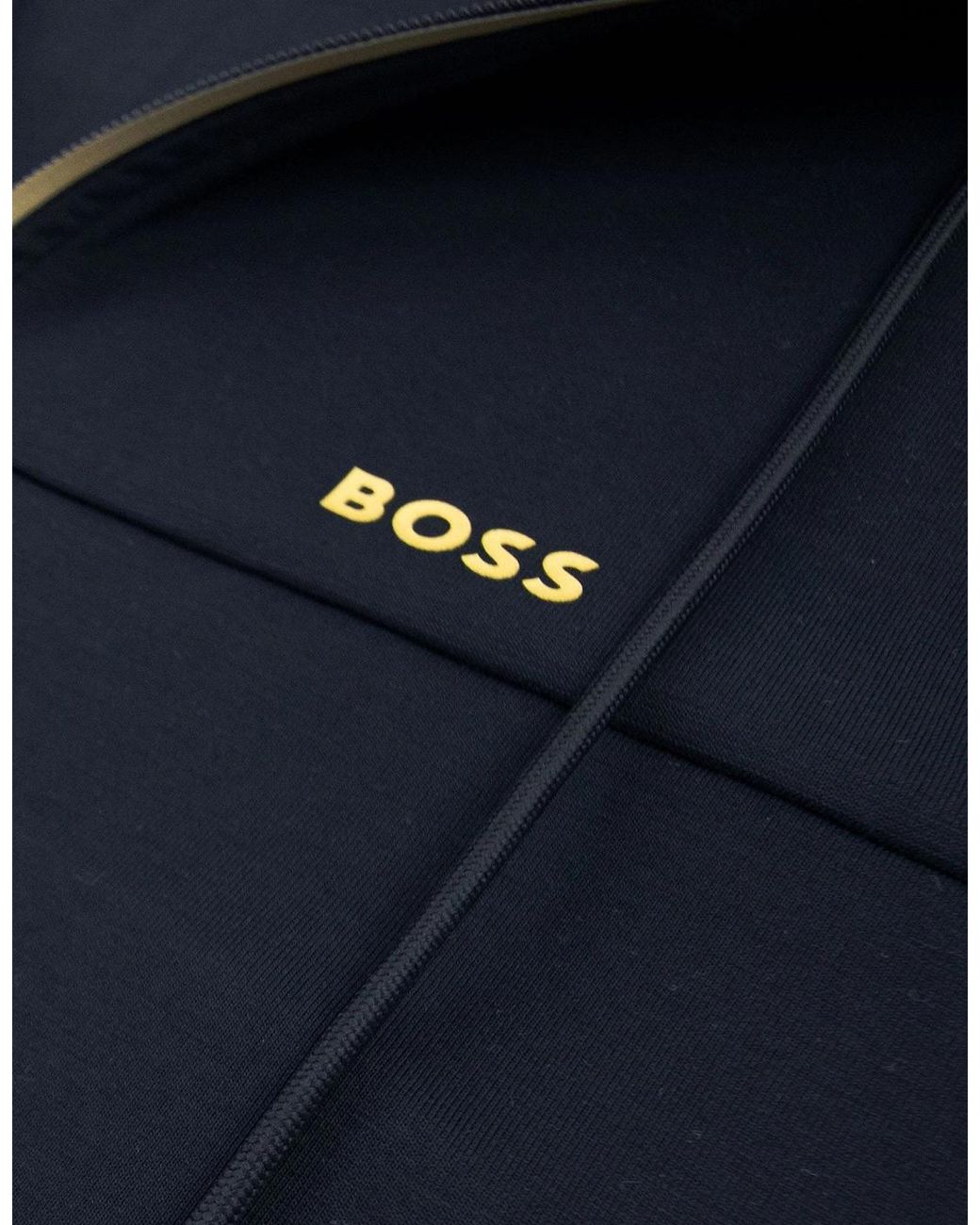 Boss Blue Saggy 1 Hoody Side Stripes for men