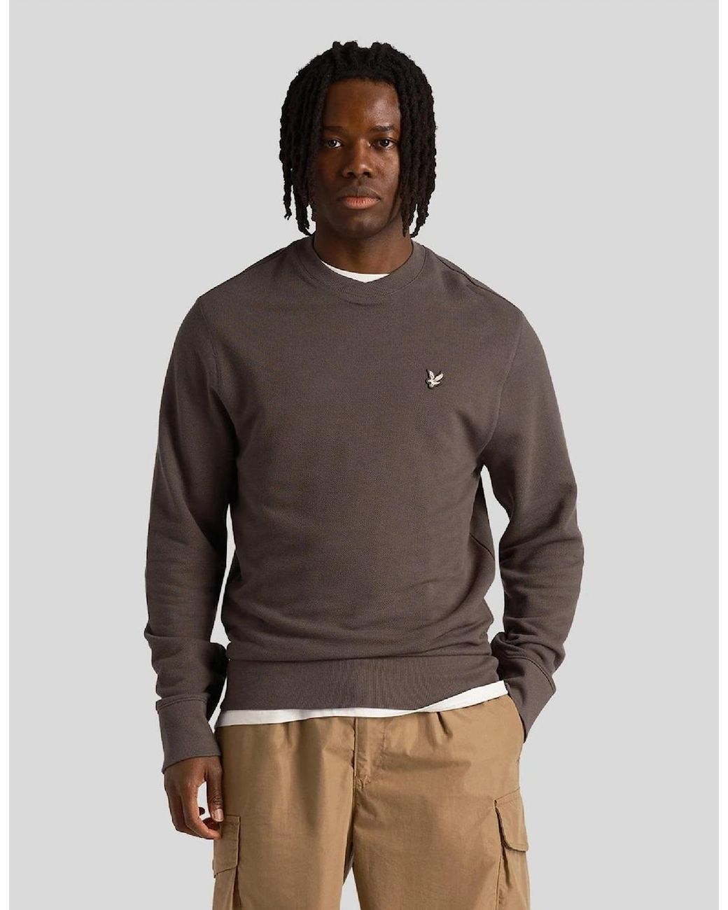 Lyle & Scott Brown Utility Sweatshirt for men