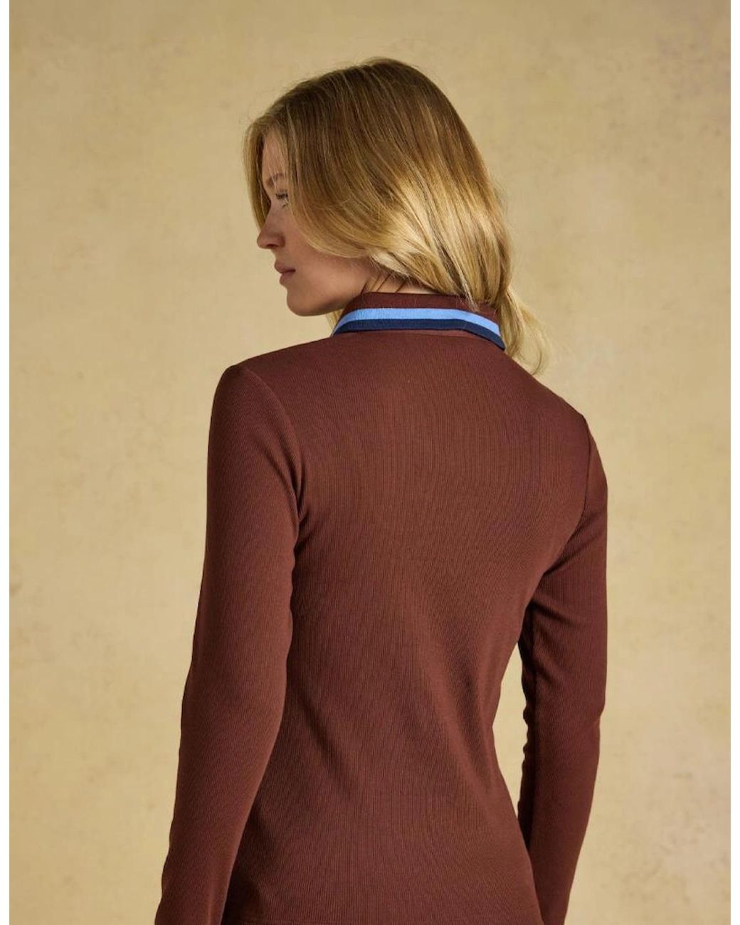 Joules Red Fairfield Jonty Polos Chocolate