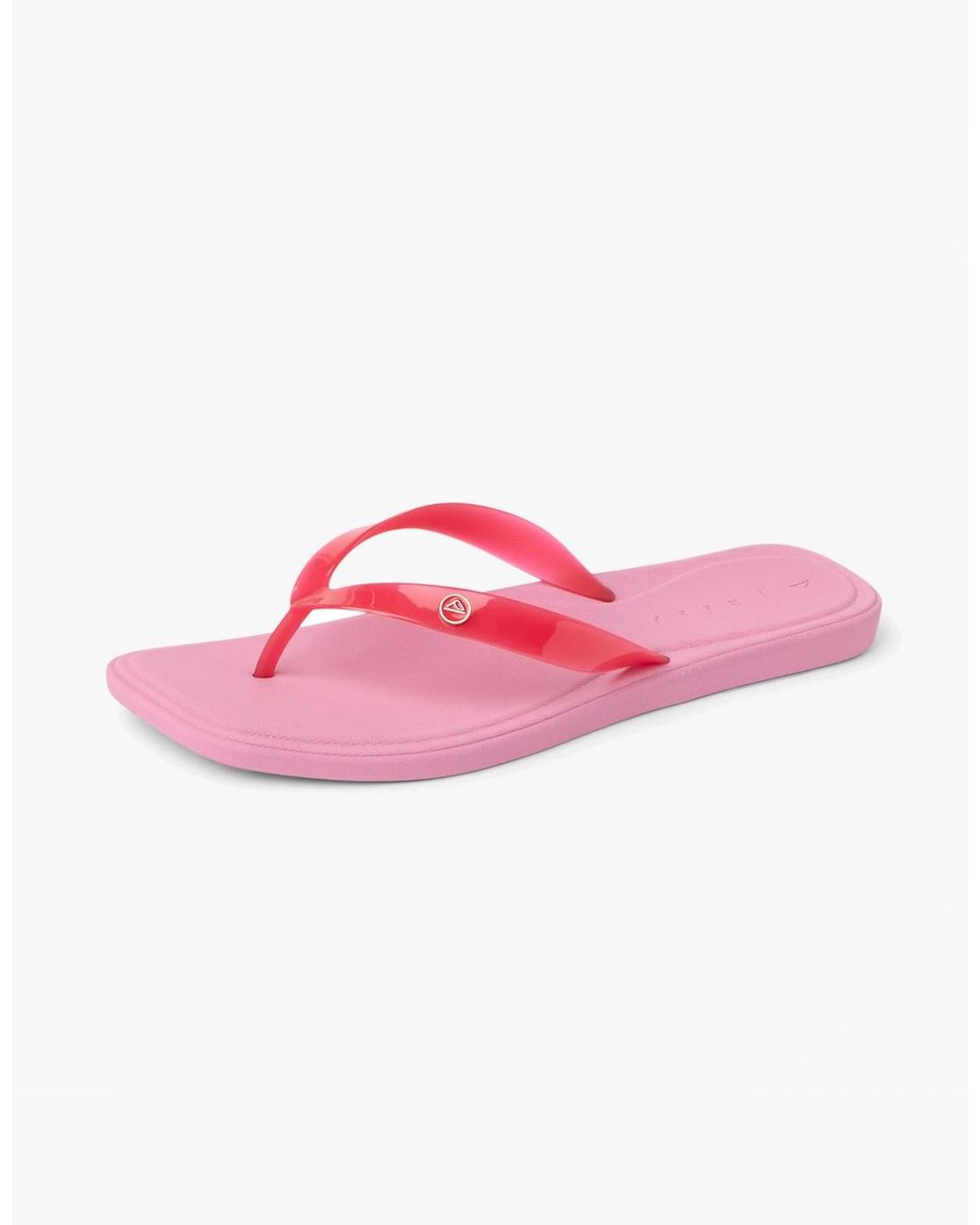 Reef Pink Solaye Toe-Post Sandals Hibiscus