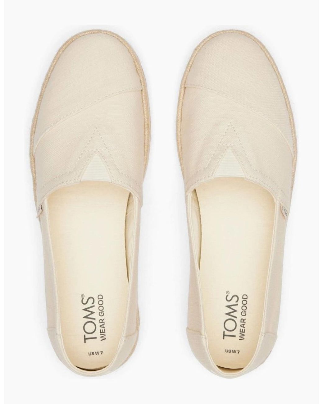 TOMS White Alpargata Rope 2.0 Slip On Shoes