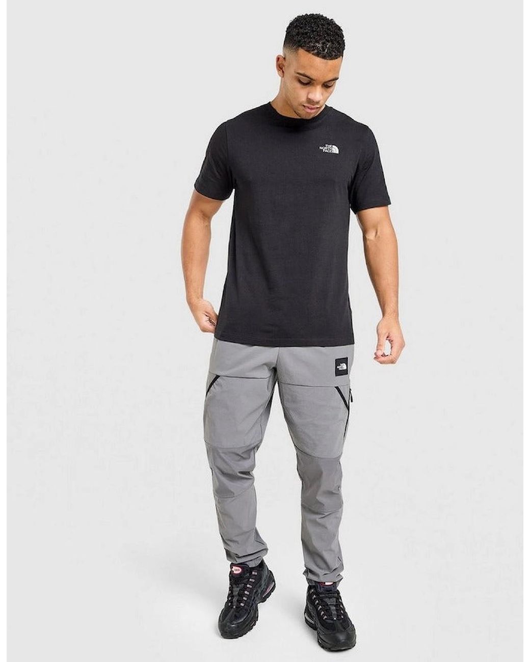The North Face Blue Ss Simple Dome Reflective Logo T-Shirt for men