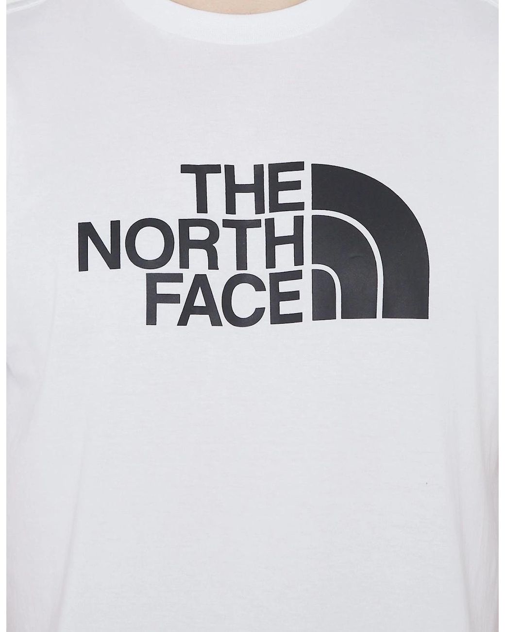 The North Face White Easy Tee Short Sleeve T-Shirt for men