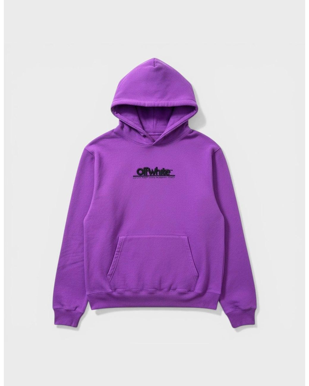 Off-White c/o Virgil Abloh Purple Chunky Logo Slim Hoodie Orchid