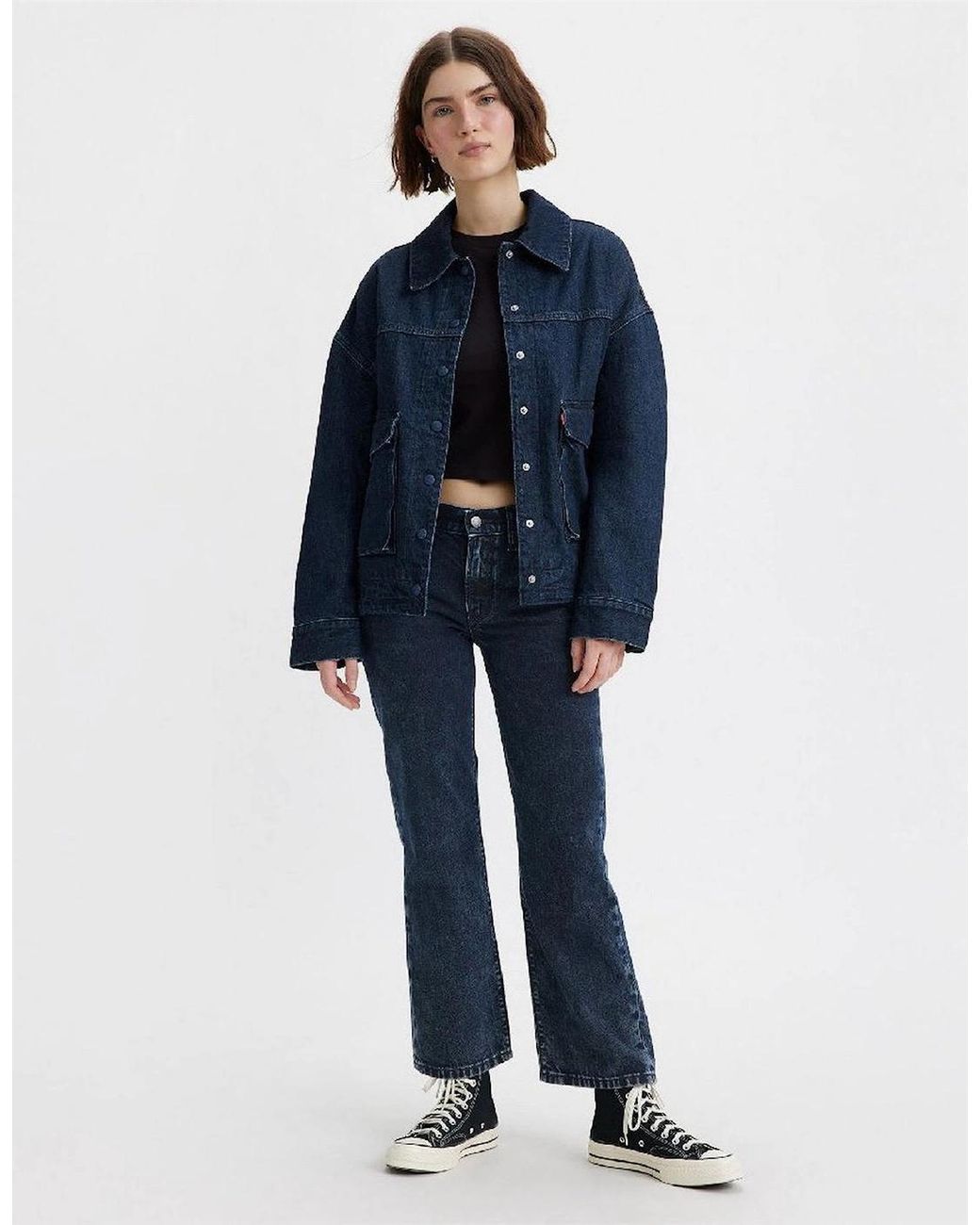 Levi's Blue Levi's Mid Rise Straight Leg Jeans
