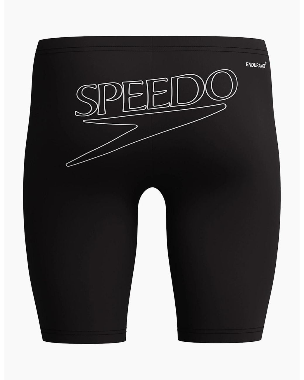 Speedo Black Logo Endurance+ Jammer Shorts for men
