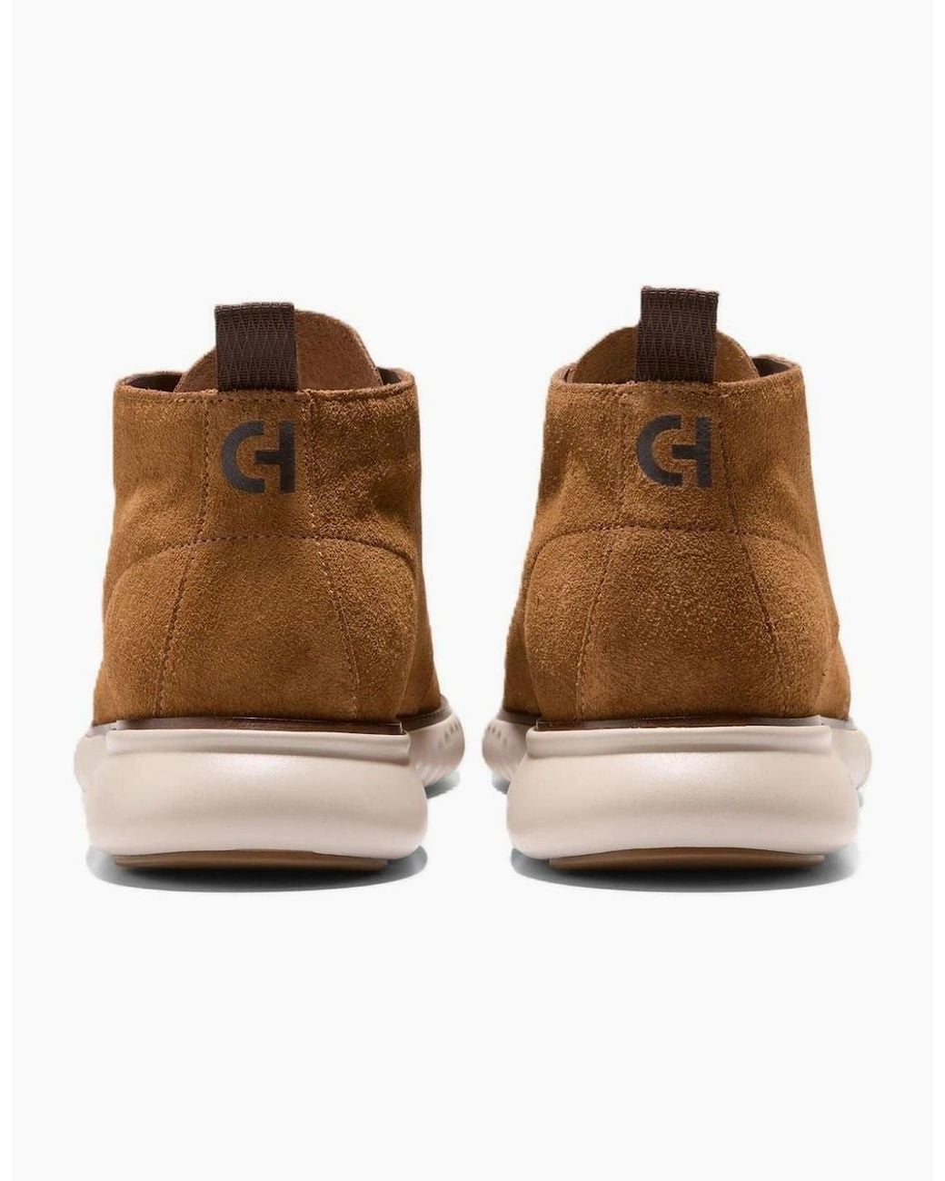 Cole Haan Brown 2.Zerogrand Suede Spiced Chukka Boots for men