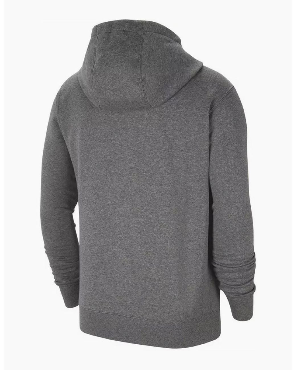 Nike Gray Park 20 Cotton Zip Collar Hoodie for men