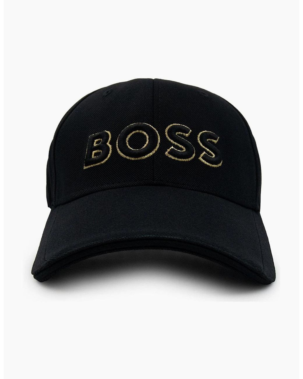 Boss Black Knitted-Piqué Six-Panel Cap With Embroidered Logo 003 for men
