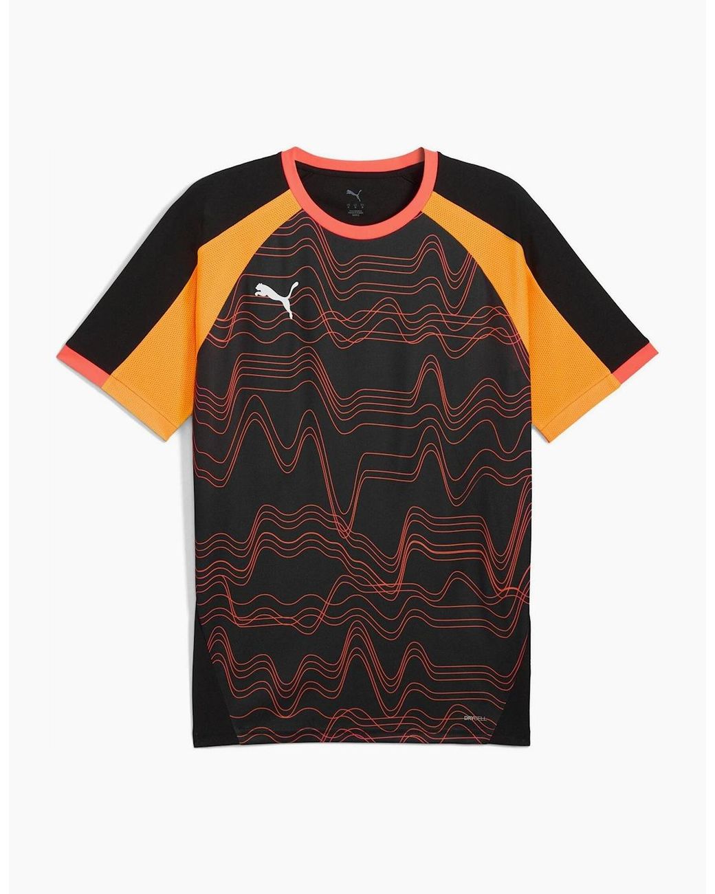 PUMA Black Individualliga Graphic Jersey T-Shirt for men