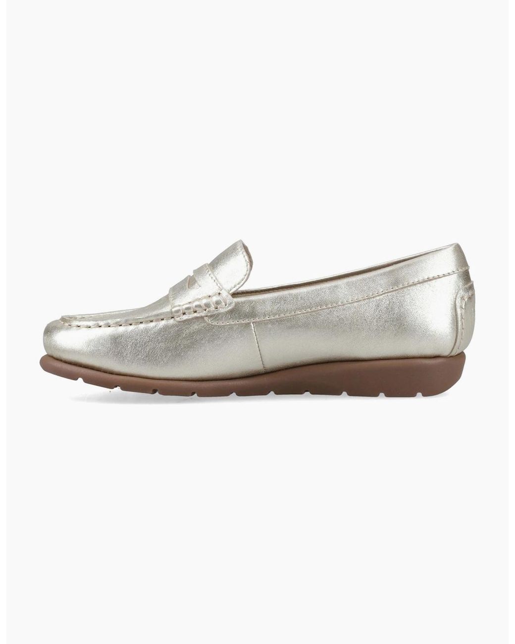 Hush Puppies White Shelby Leather Loafers