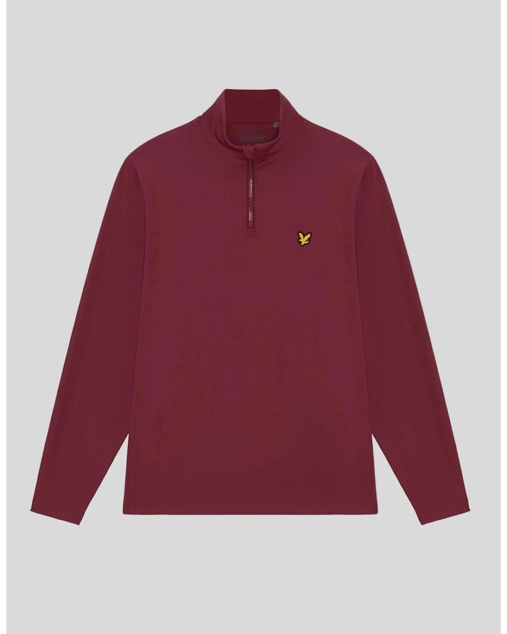 Lyle & Scott Red Performance 1/4 Zip Midlayer for men