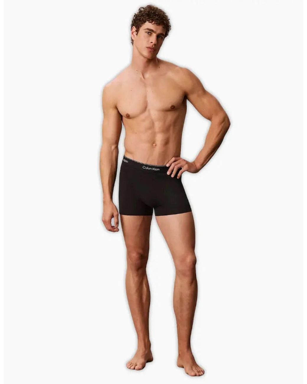 Calvin Klein Black 5-Pack Icon Cotton Stretch 'Relaxed Dart' Boxer Trunks for men