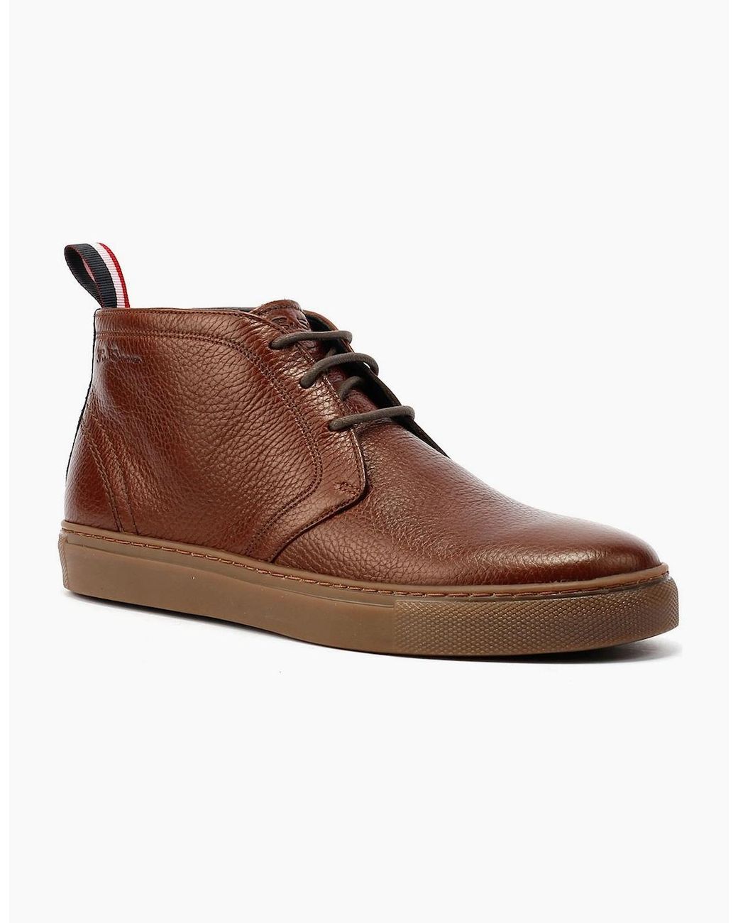 Ben Sherman Brown Parka Leather Boots for men