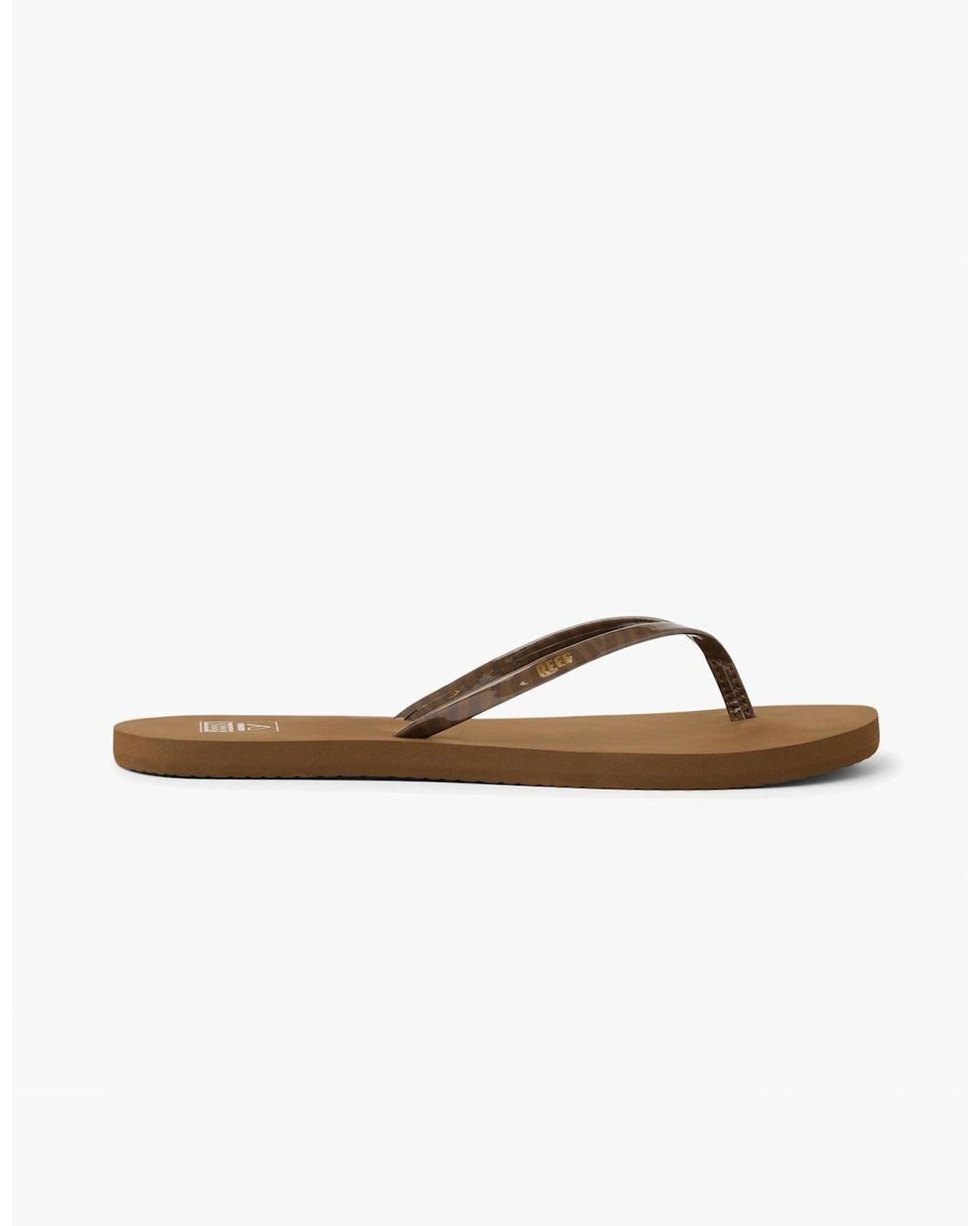 Reef Brown Bliss Nights Toe-Post Sandals Chocolate Stripe