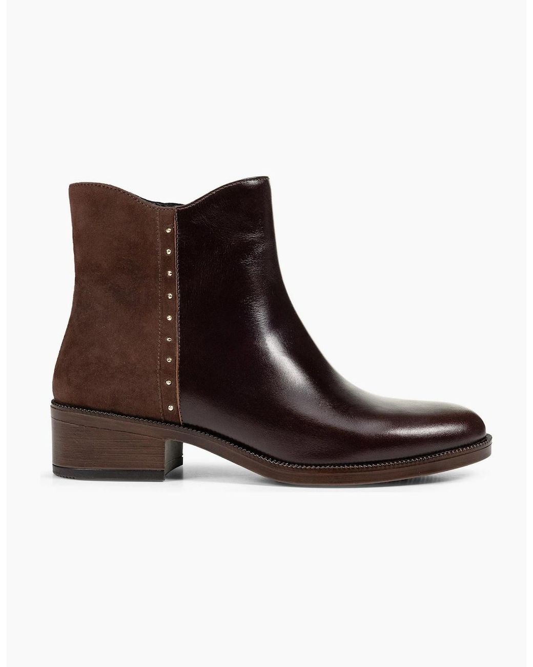 Geox Brown D Camexia Leather Dark Boots