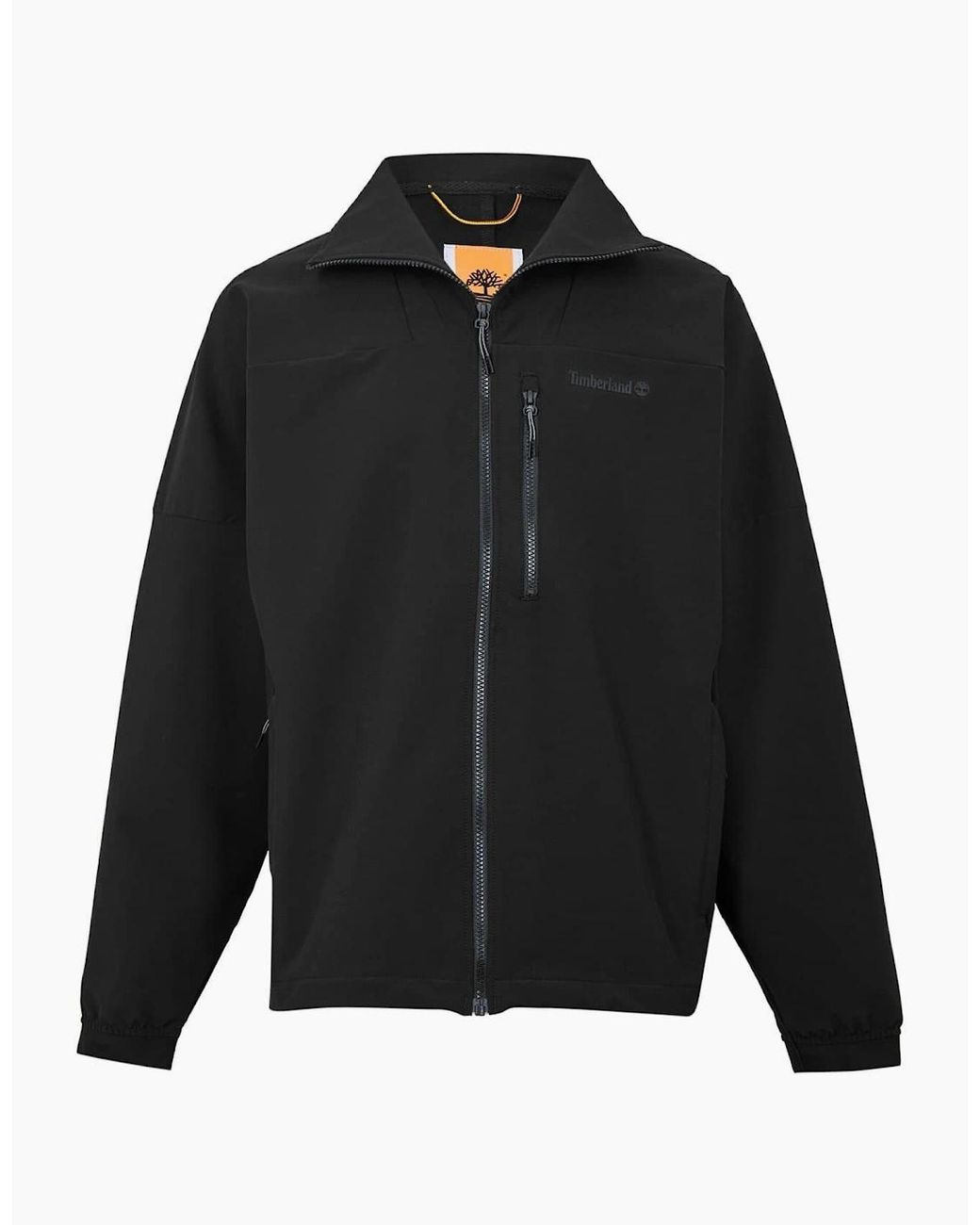 Timberland Black Regular Fit Point Collar Softshell Jacket for men