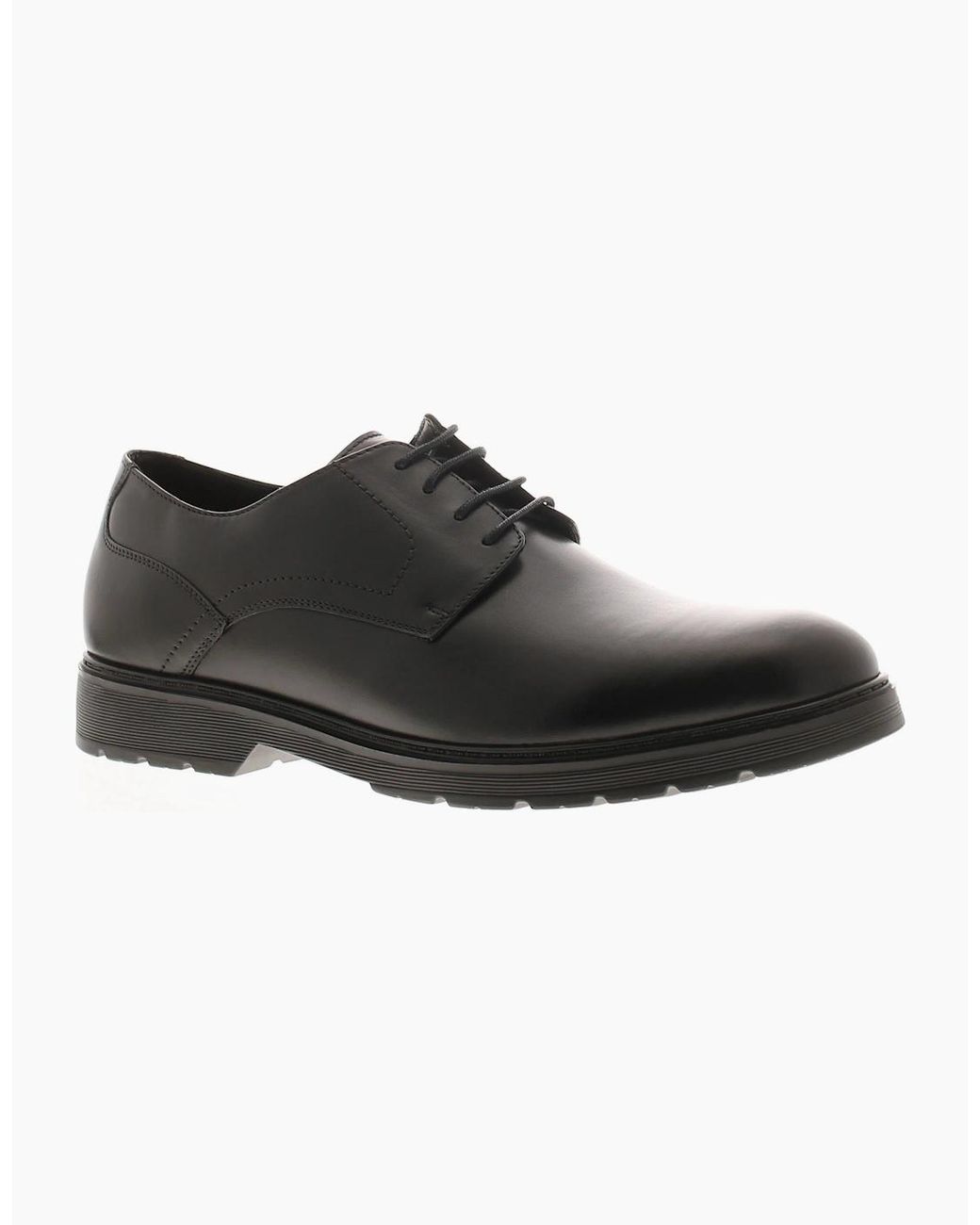 Rockstorm Black Smart Shoes Saxon Leather Lace Uk Size for men